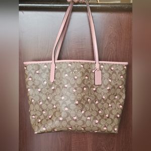 Coach City Hearts Tote